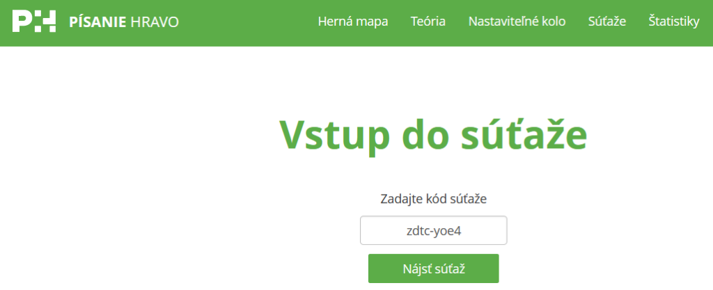 vstup do súťaže Písanie Hravo