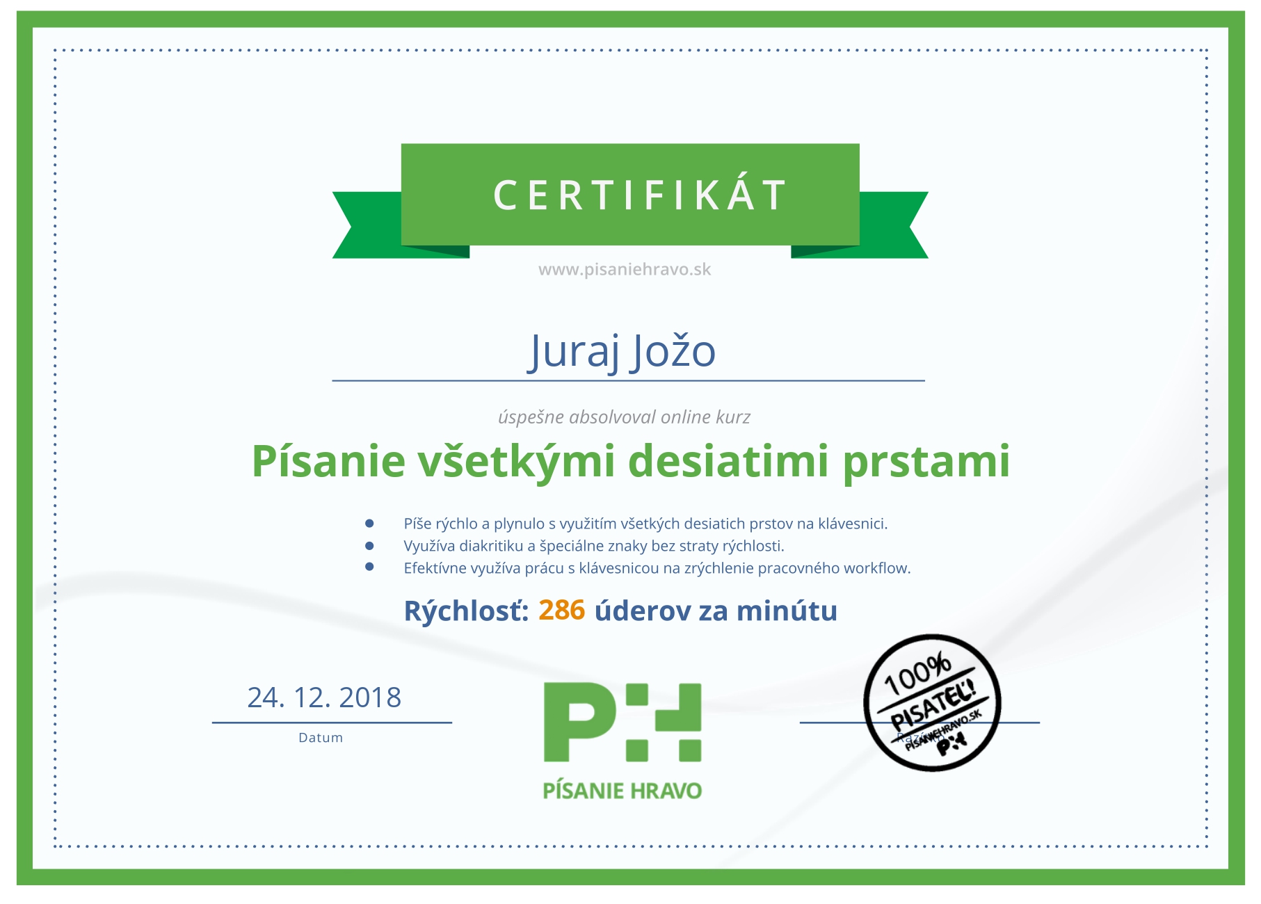 Certifikát